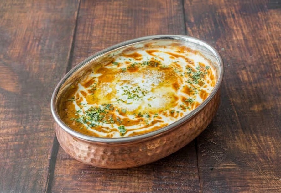 Dal Makhani - black lentils slow-cooked with butter and cream at Chatkhara By Krishna in downtown Edmonton, AB